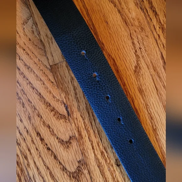 Phillips Plein EUC men's black faux leather belt 125/50.